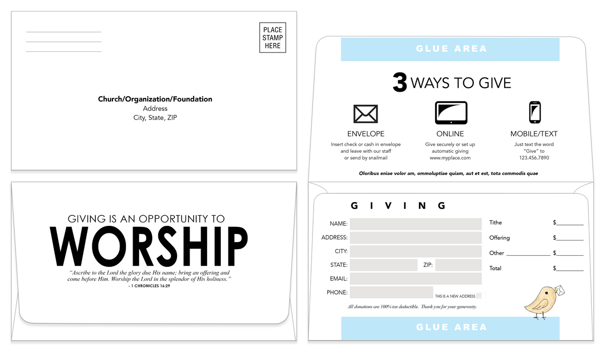 Remittance Envelope Template 03