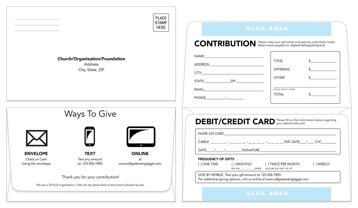 Remittance Envelope Template 04