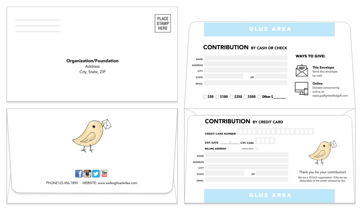 Remittance Envelope Template 06