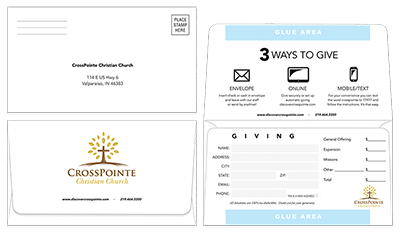 Custom Remittance Envelopes for Church and Business